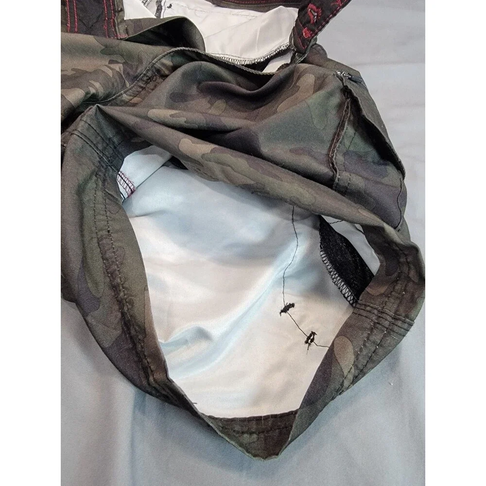 Burnside Camo Cargo Shorts Men’s Size 30 Zip Pocket Military Style